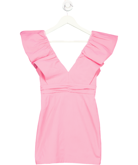 Elle Zeitoune Pink Destiny Fitted Mini Dress UK 6