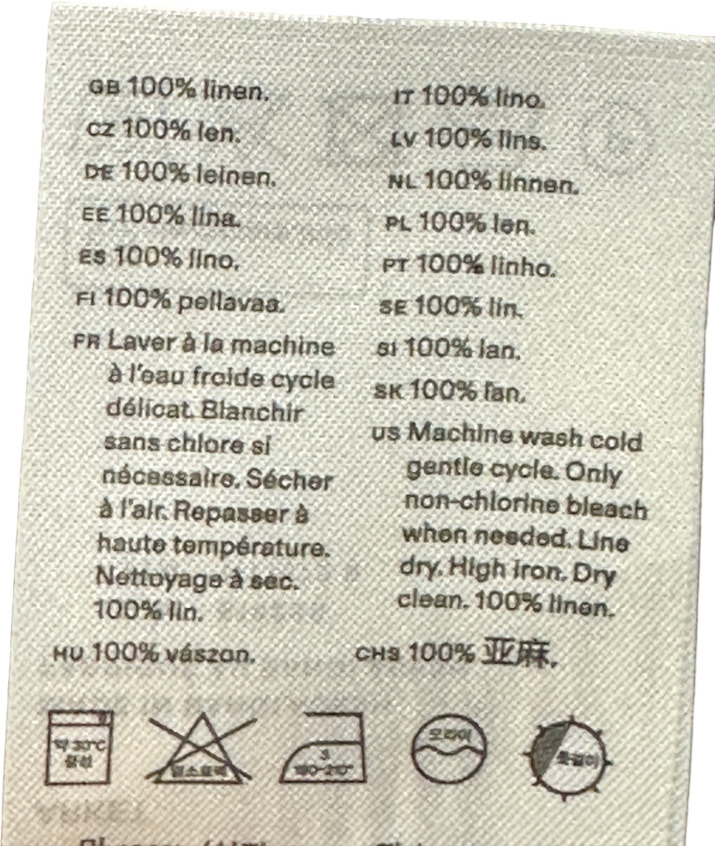 Arket Brown Linen Shirt and Shorts Set UK S