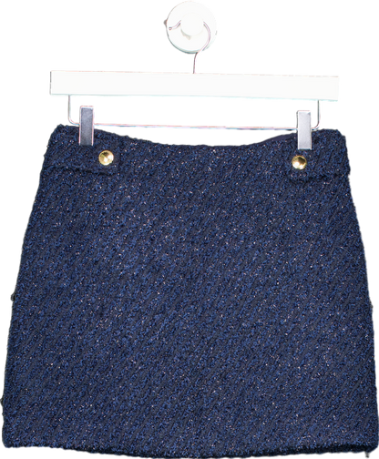 Michael Kors Navy Tweed Skirt UK XS