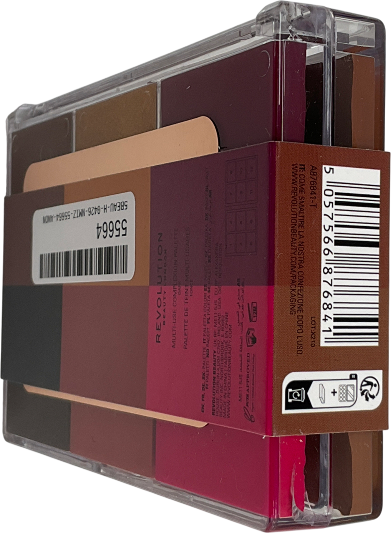 Revolution Everything Base Face Icon Complexion Palette Dark Fonce 5g