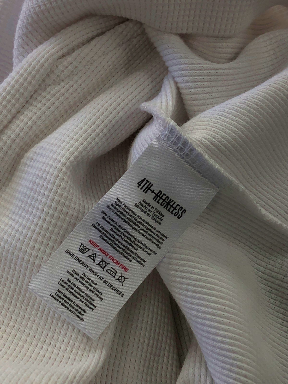 4TH RECKLESS White Sunday Print Top and Shorts Set UK S