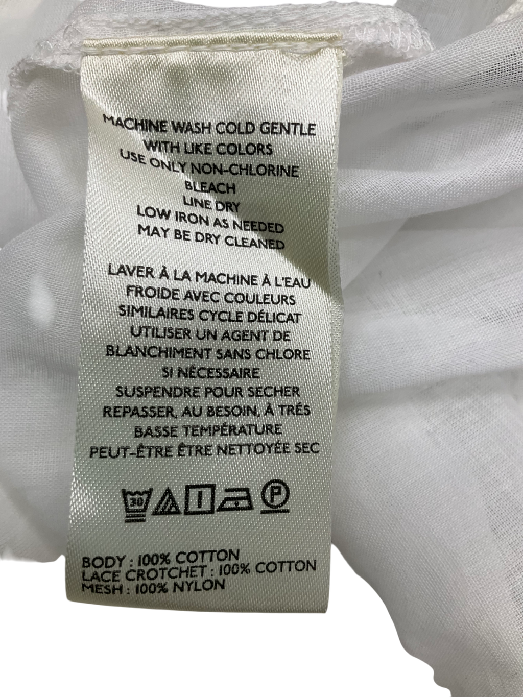 Free People White Cotton Blouse UK M