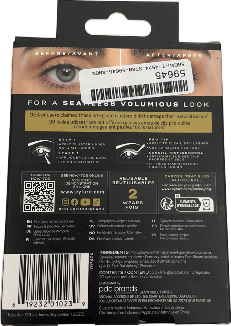 Eylure Under Lash 30 Pre Glued Clusters One size