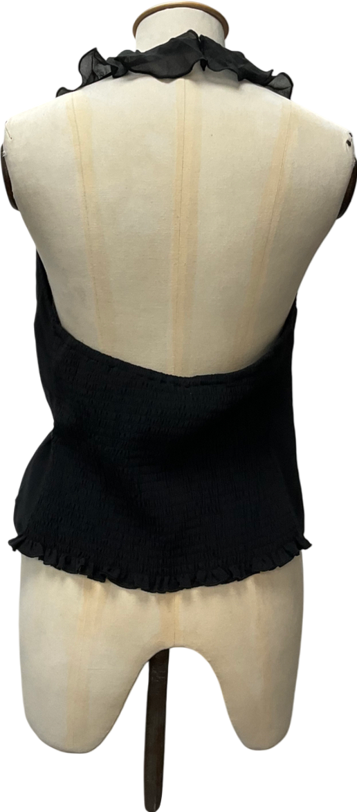 Urban Outfitters Kimchi Blue Black Lace Halter Neck Top UK L