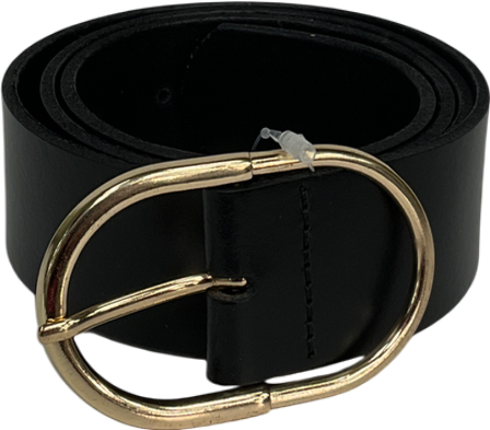 ASOS Black Faux Wide Leather Belt UK S/M