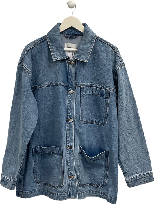 Abercrombie & Fitch Blue Oversized Denim Shacket UK XL