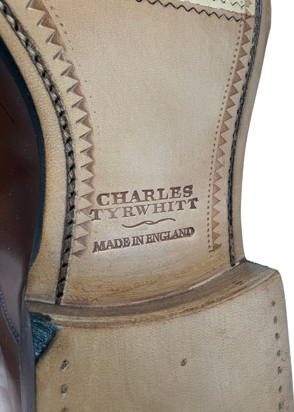 Charles Tyrwhitt Brown Leather Oxford Shoes UK 10.5 EU 44.5 👞