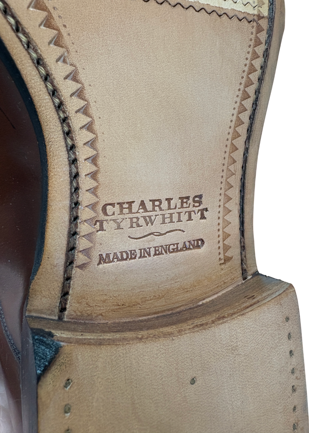 Charles Tyrwhitt Brown Leather Oxford Shoes UK 10.5 EU 44.5 👞