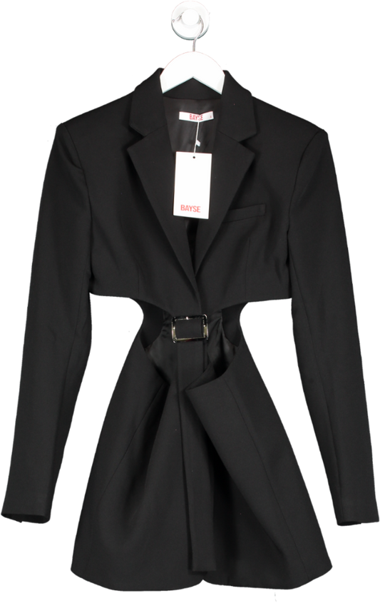 bayse Black Alina Cut Out Blazer Dress UK 6