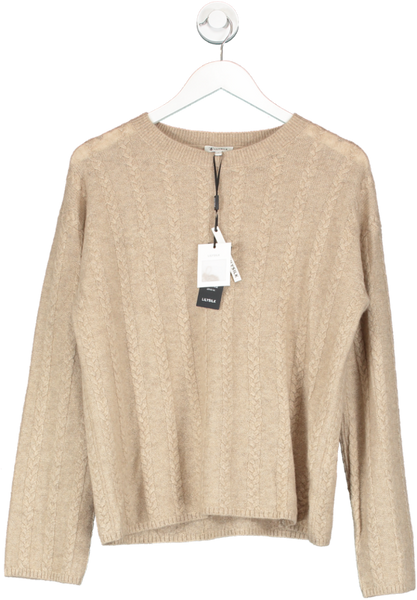 Semi-Sheer Cable-knit Cashmere Sweater