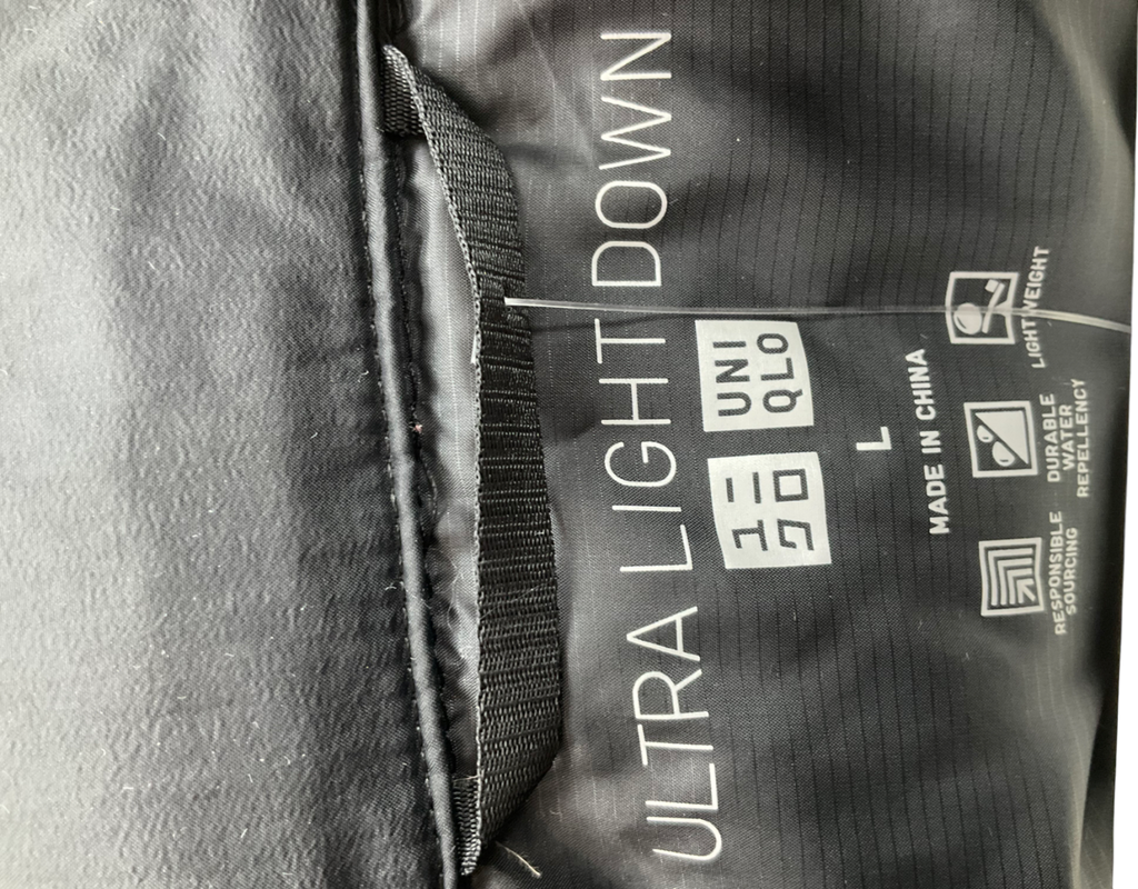 Uniqlo Black Seamless Down Long Coat UK L