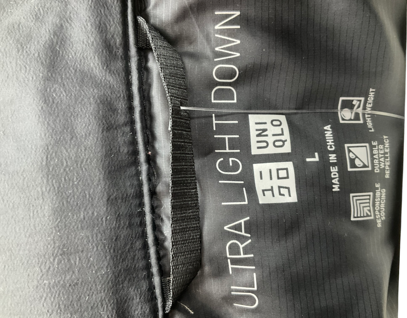 Uniqlo Black Seamless Down Long Coat UK L