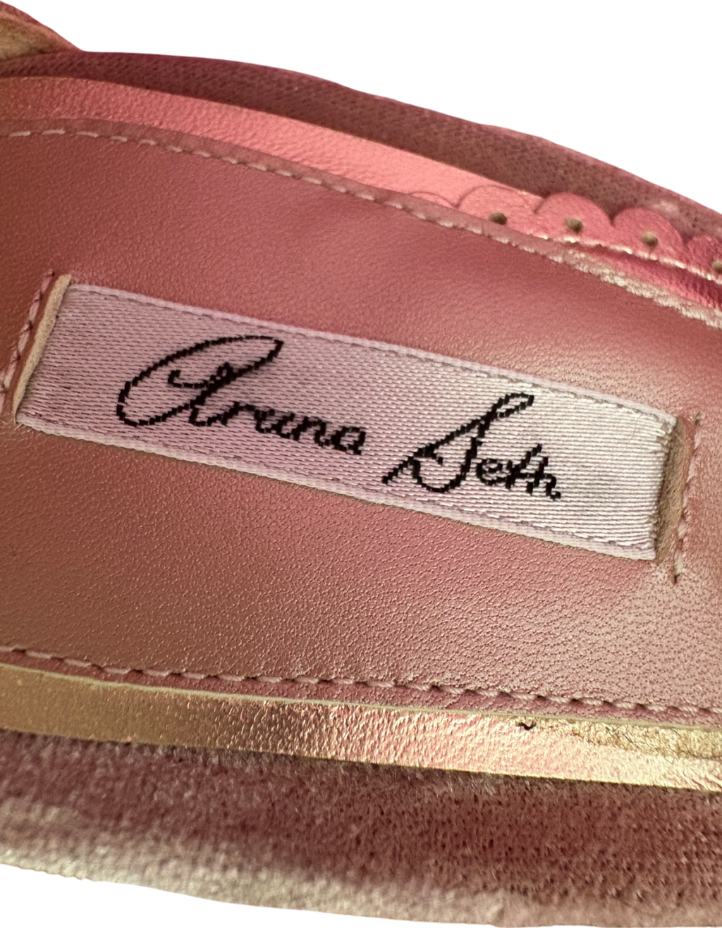 Aruna Seth Nude Velvet Butterfly Heels UK 4 EU 37 👠