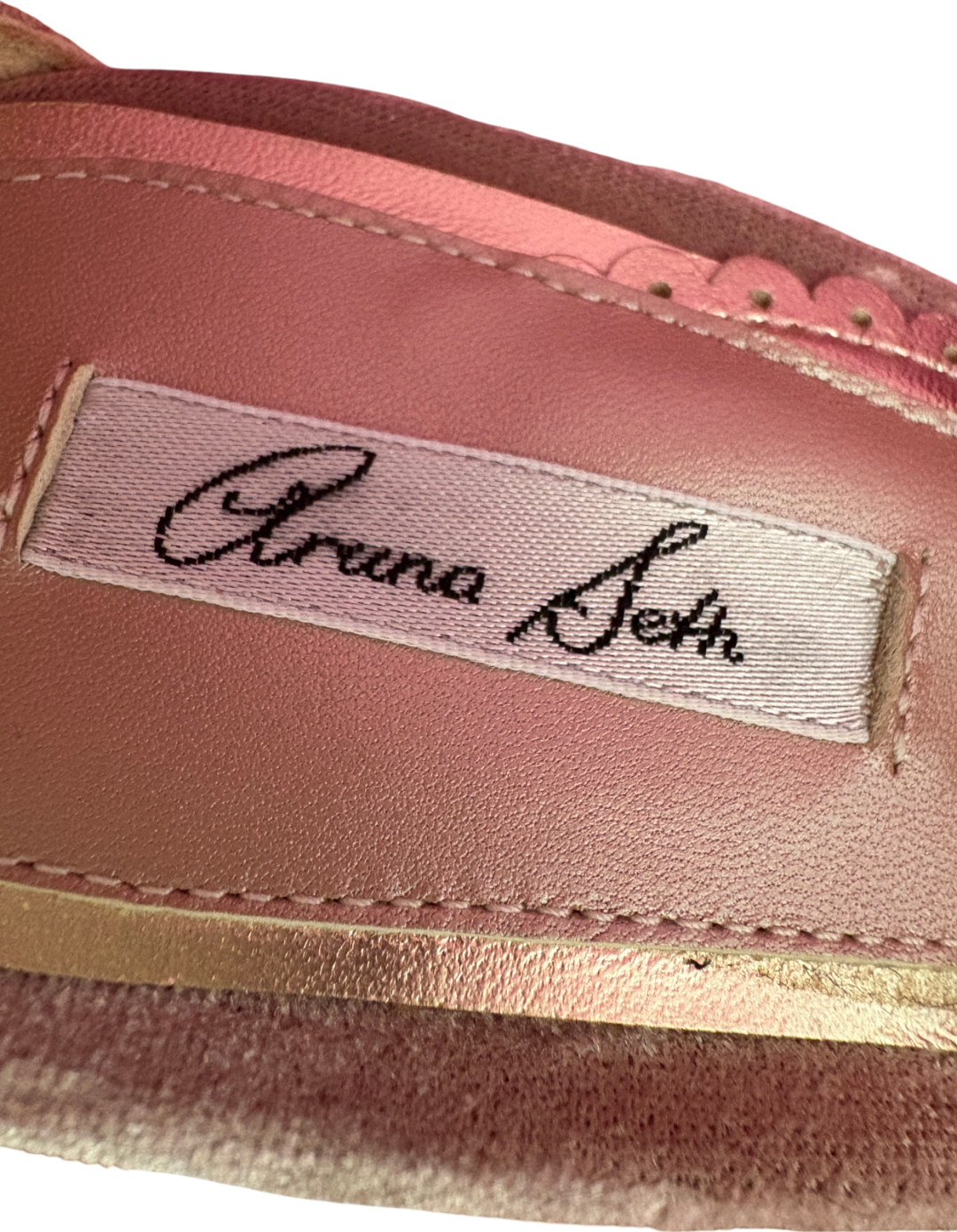 Aruna Seth Nude Velvet Butterfly Heels UK 4 EU 37 👠