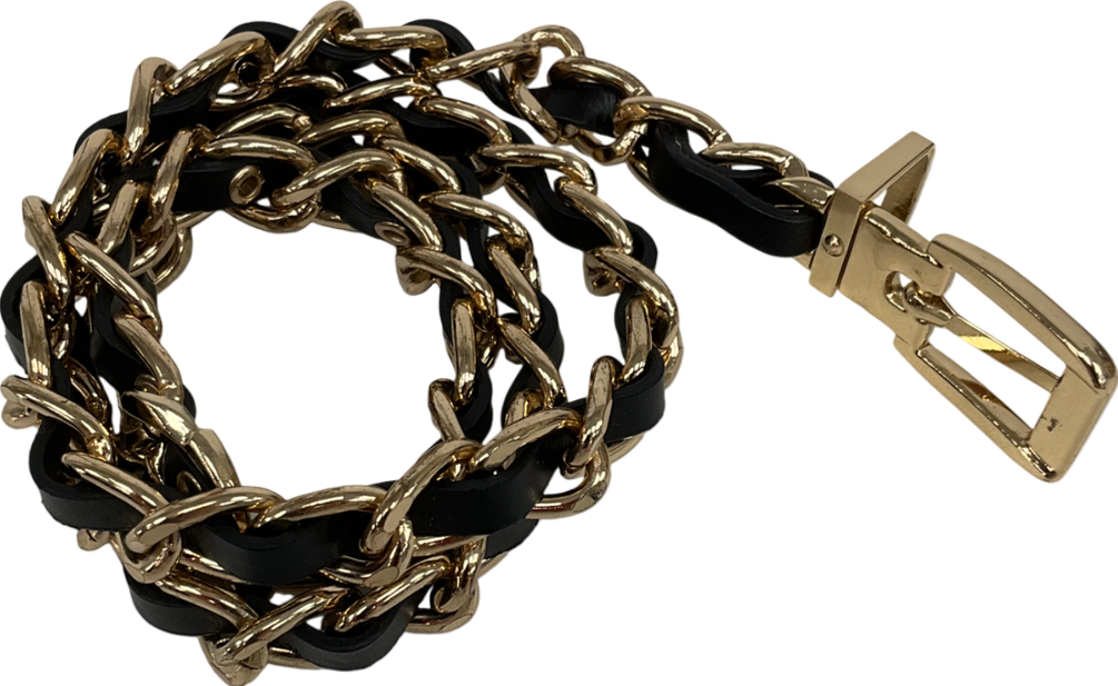 Chain Black And Gold Belt One Size