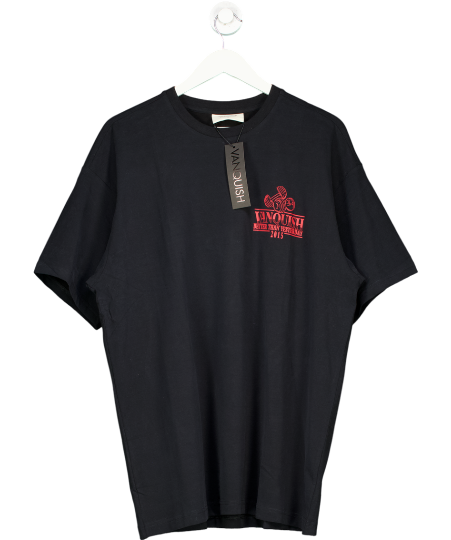 Vanquish Black Tsp Consistency Oversized T Shirt UK M