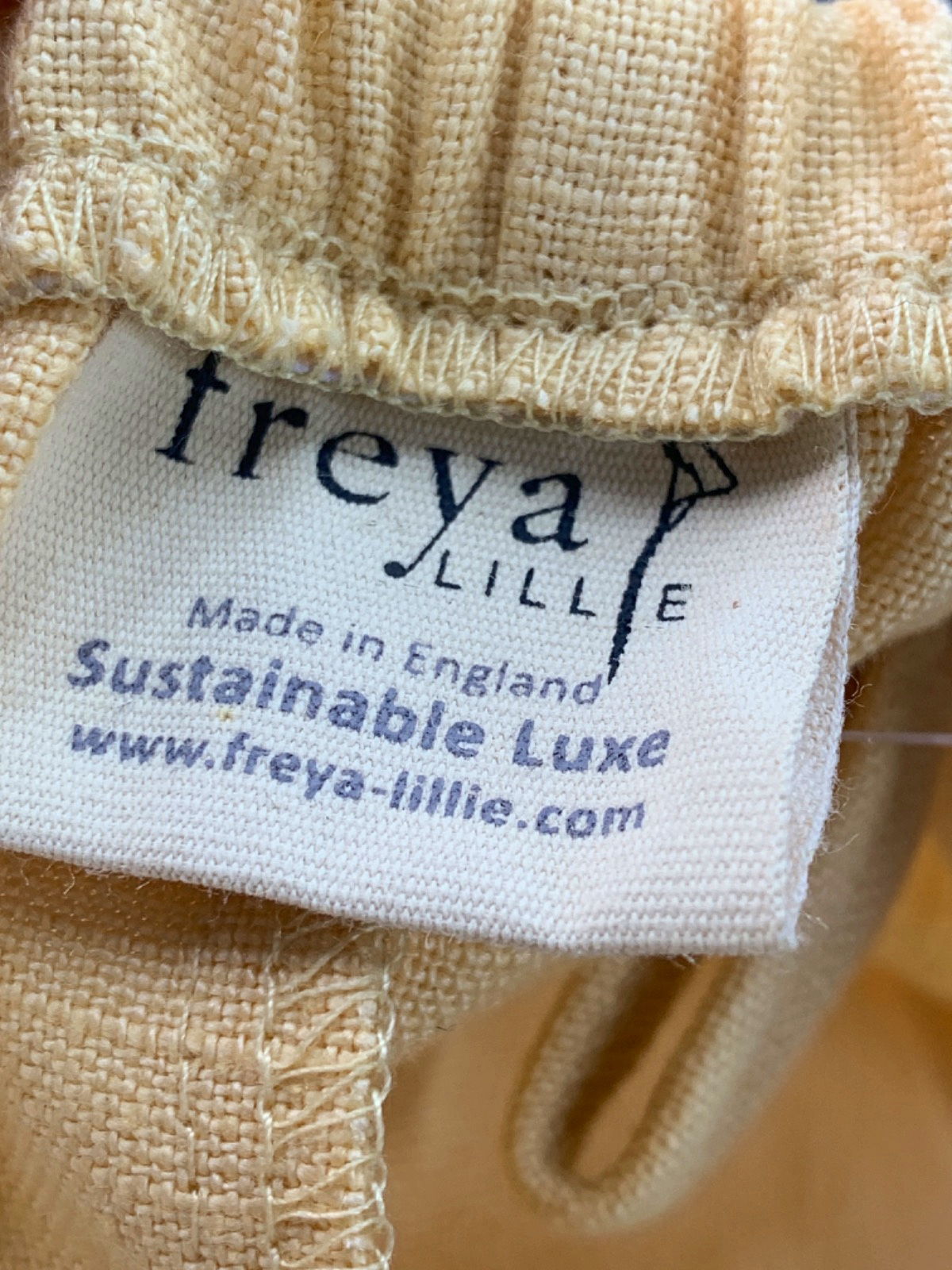 Freya Lillie Yellow Sustainable Luxe Jumpsuit UK 6/8