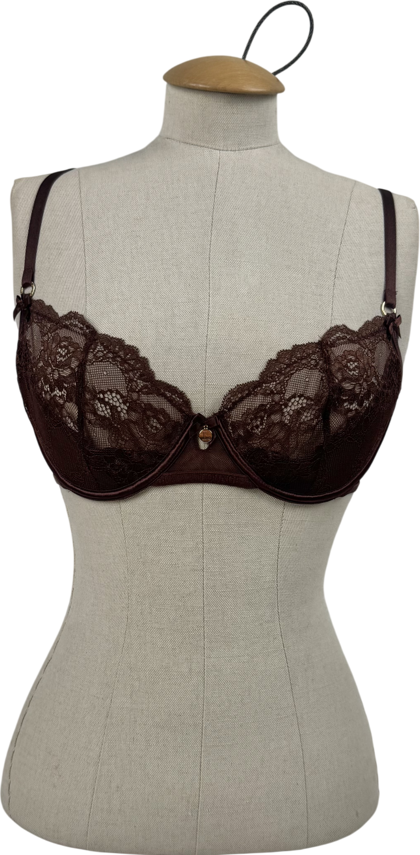 Lounge Underwear Brown Brianna Plunge Bra UK 32E
