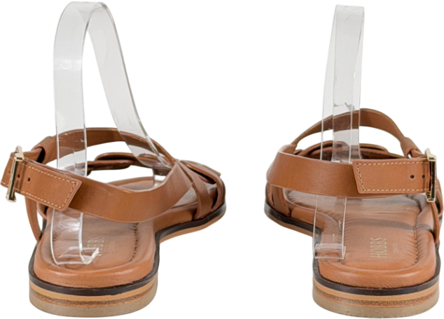 HOBBS Tan Brown Vera Leather Sandals UK 8 EU 41