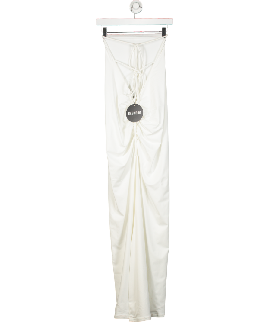 Babyboo White Sanya Maxi Dress UK M