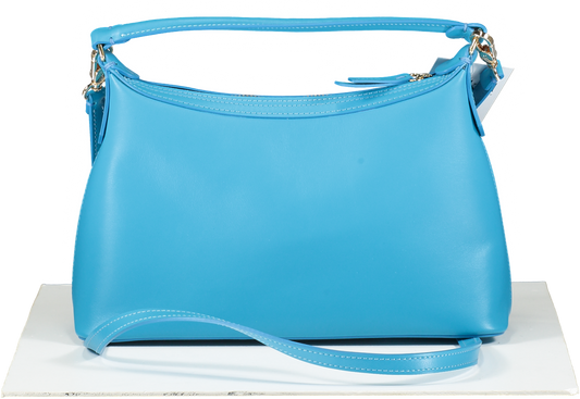 Liu-jo Blue X Leonie Hanne Logo-print Leather Shoulder Bag