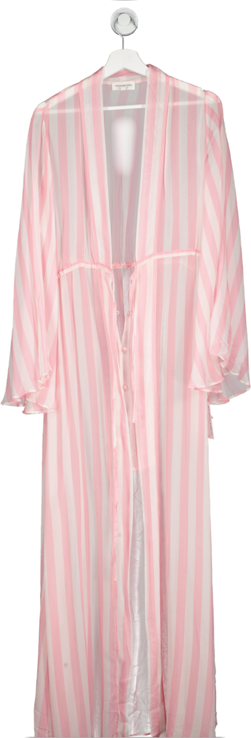 Alexandra Miro Pink Betty Gown Stripe UK M