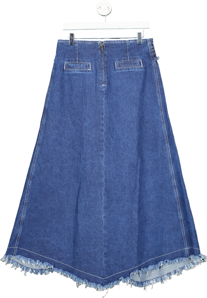 Lioness Blue Denim Maxi Skirt XS