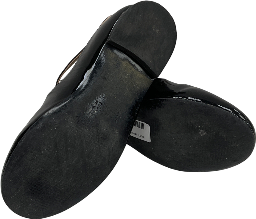 La Coqueta Black Patent Leather T-bar Shoes UK 11 EU 29 👼