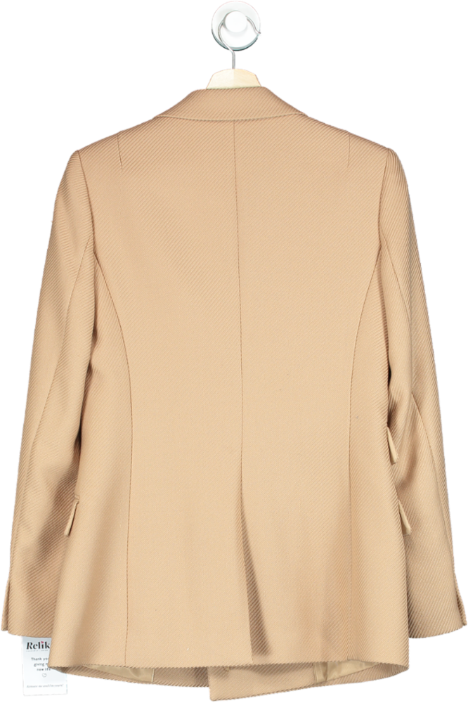 REISS Beige Double-Breasted Blazer UK 10
