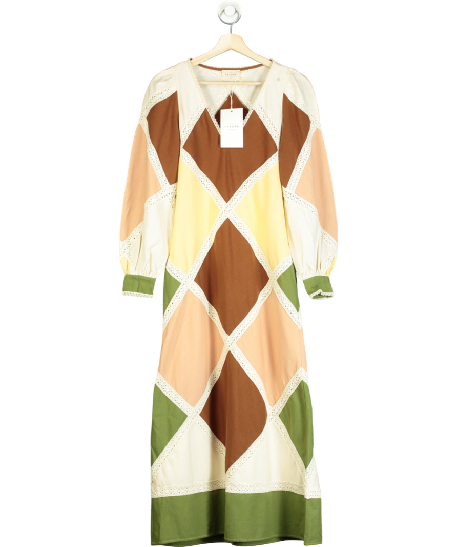 Sezane Multicoloured Edwinda Dress UK 6