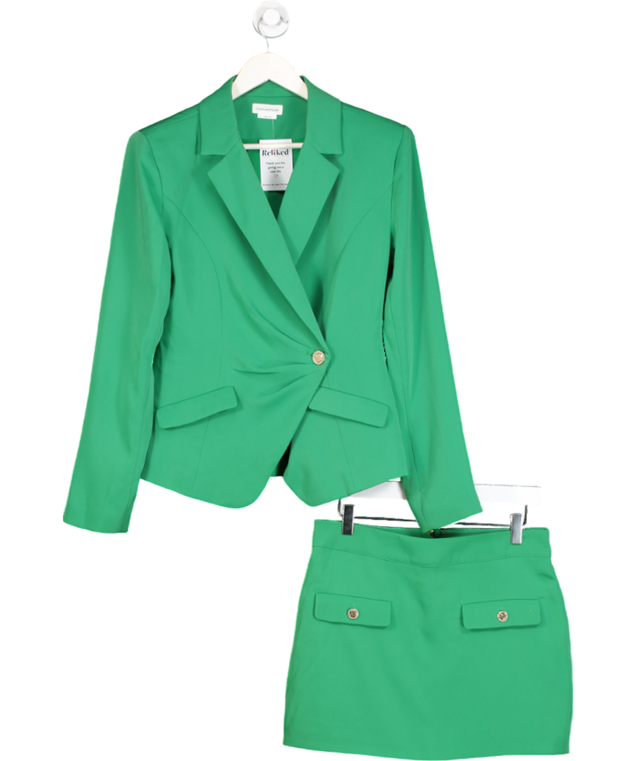 Lovers and Friends Green Sadie Blazer & Skirt Set UK S