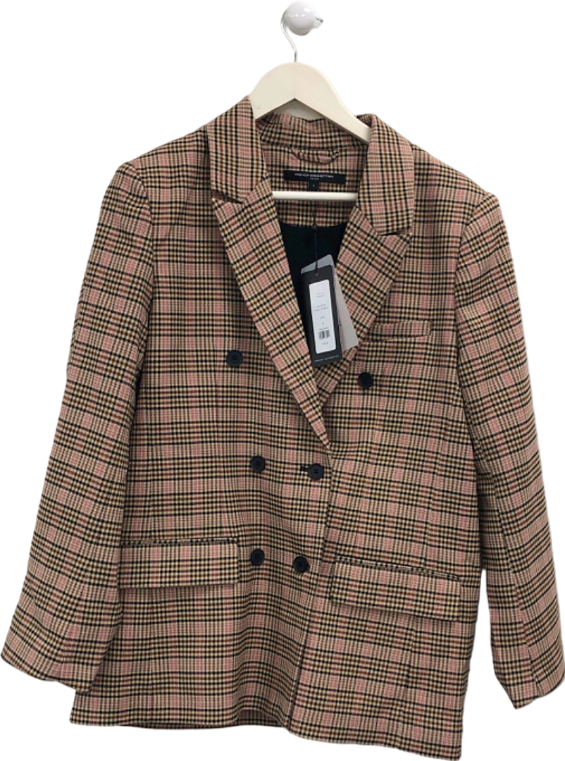 French Connection Pink Checked Blazer UK S