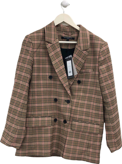 French Connection Pink Checked Blazer UK S