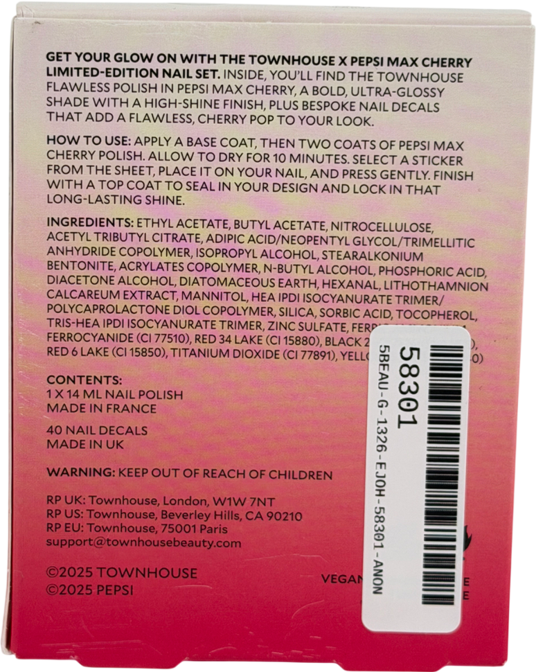 Townhouse Flawless Polish Pepsi 14ml