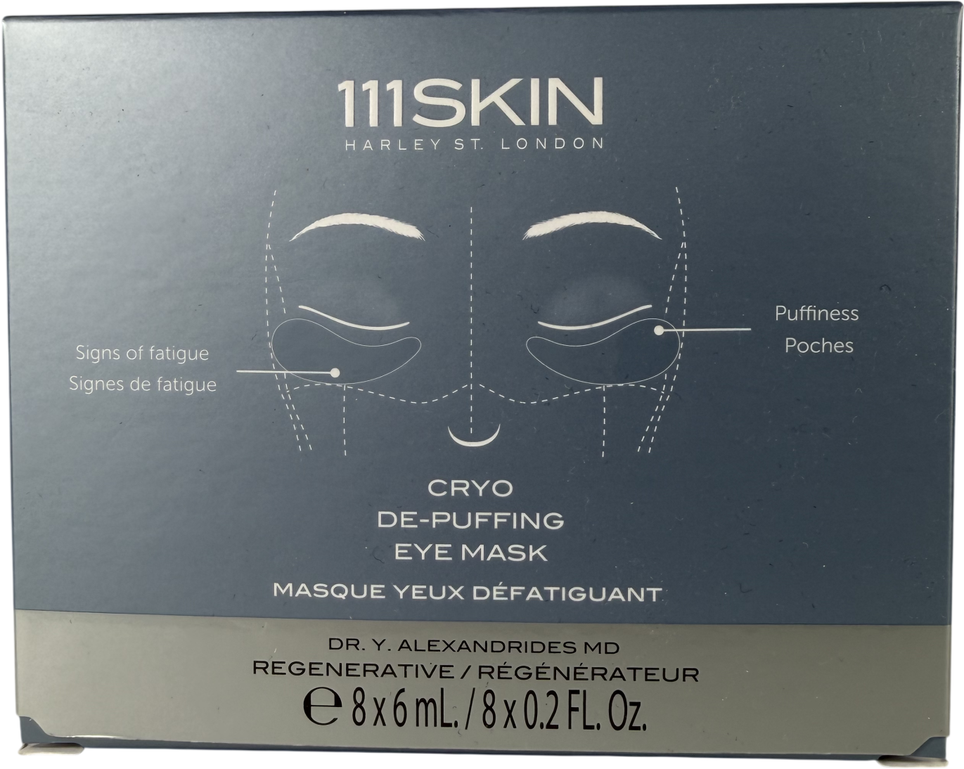 111skin Cryo De-puffing Eye Mask 8 Pack
