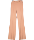 Elisabetta Franchi Pink High Waist Flare Seam detail Trousers UK 8