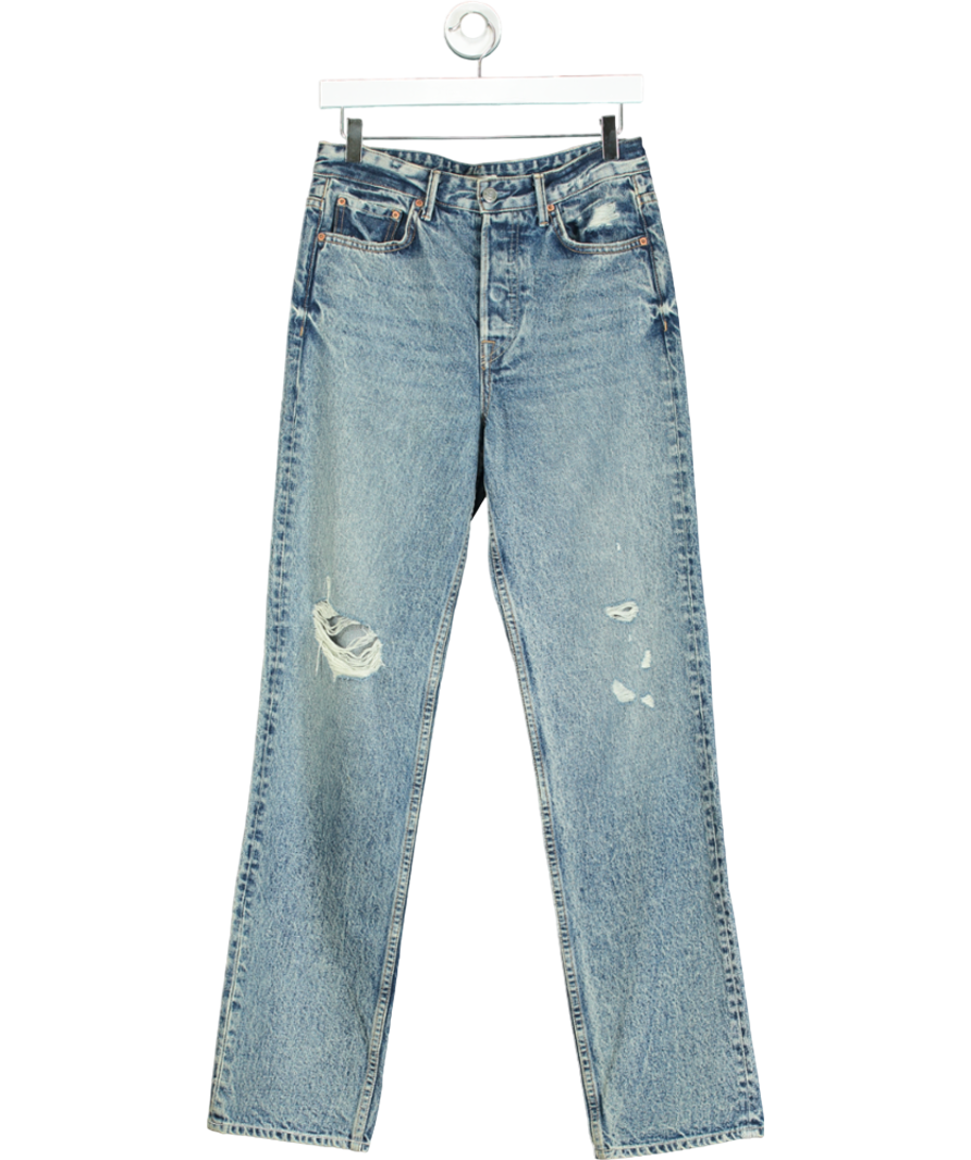 grlfrnd Blue Distressed Boyfriend Jeans W27