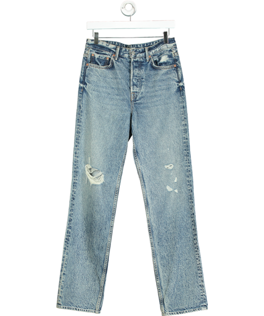 grlfrnd Blue Distressed Boyfriend Jeans W27