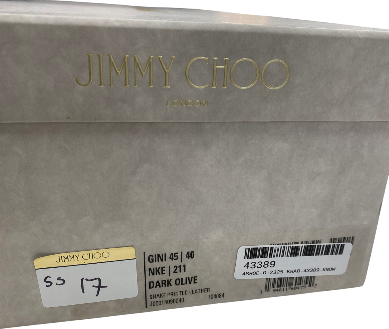 Jimmy Choo Green Snake Print Leather Pumps UK 7 EU 40 👠