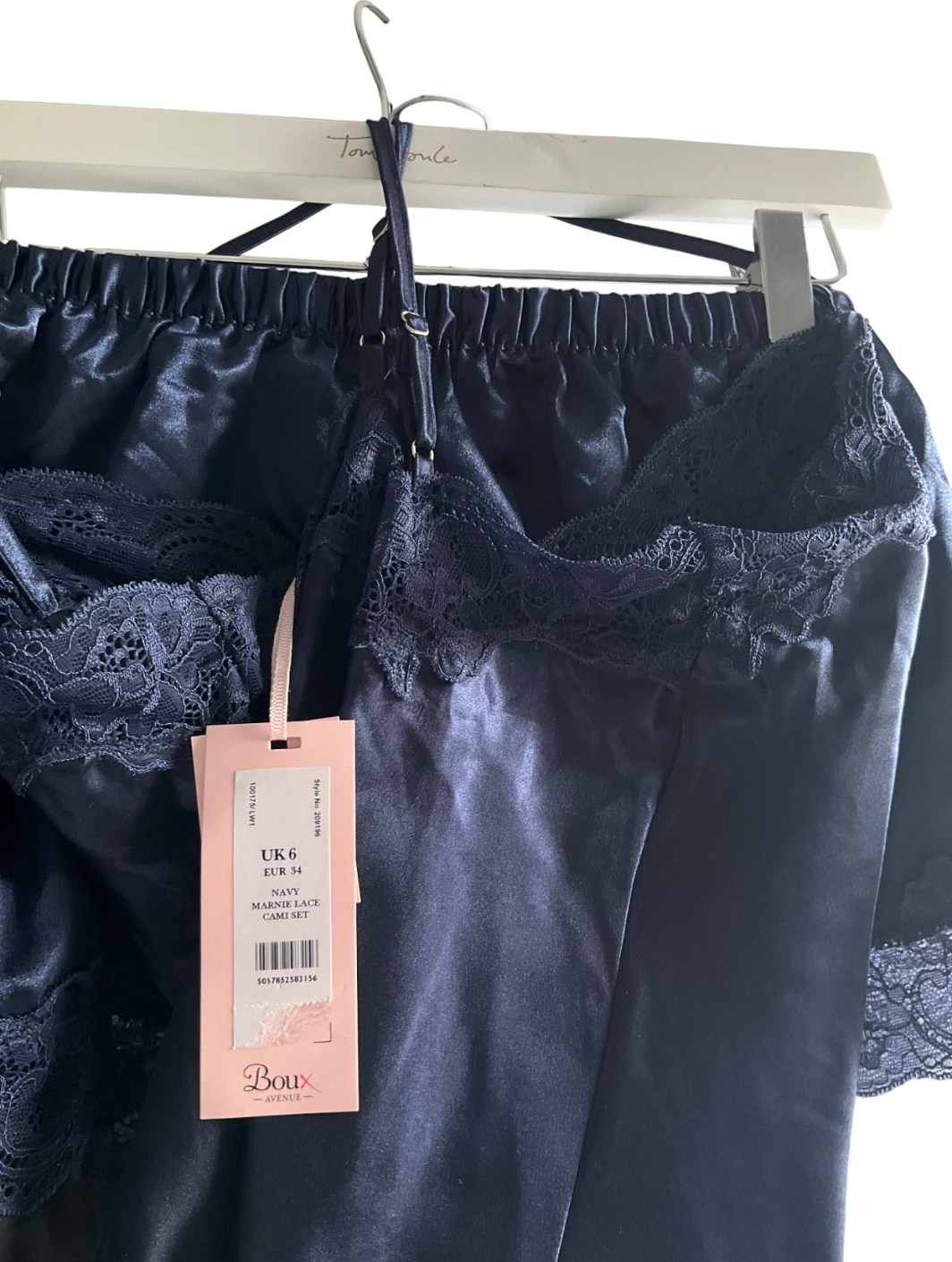 boux avenue Blue Marnie Lace Cami Set UK 6