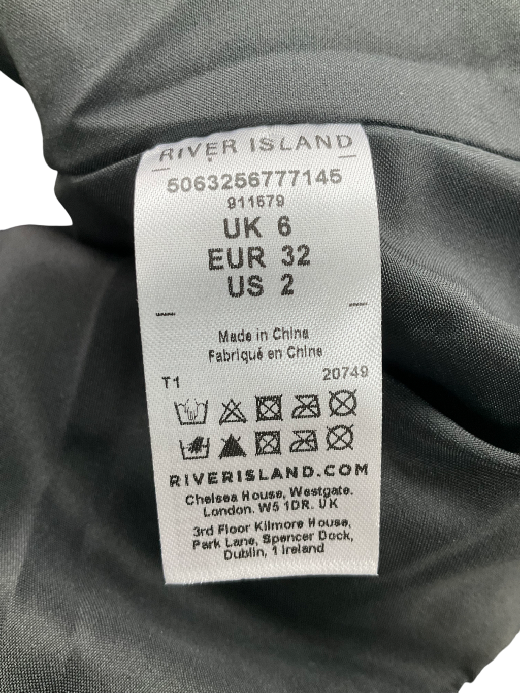 River Island Metallic Collarless Jacket UK 6