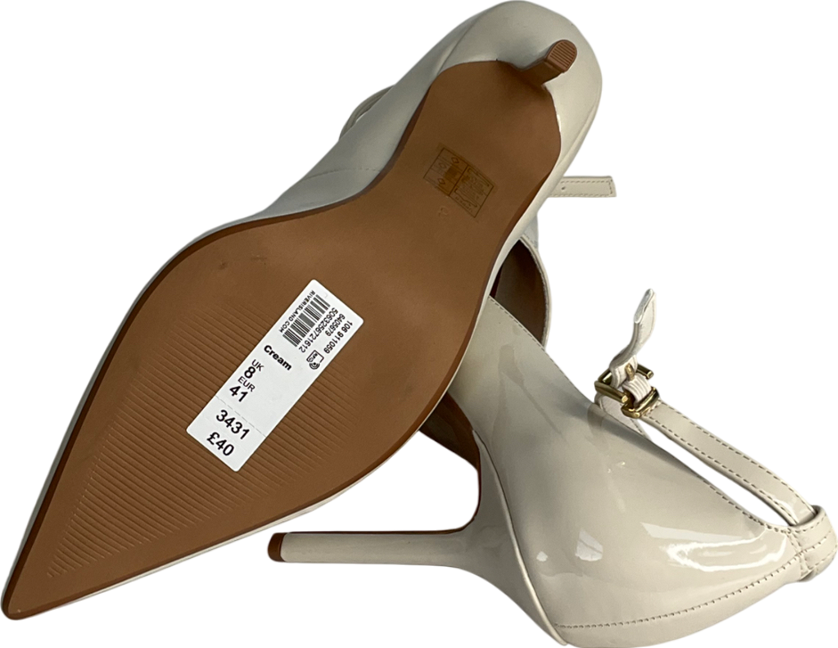 River Island Cream Pointed Heels UK 8 EU 41 👠