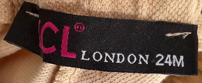 KCL London Zip Up Beige Shirt And Short Set 18-24 Months