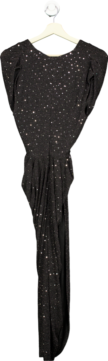 AX Paris Black Sequin V-Neck Dress UK 8