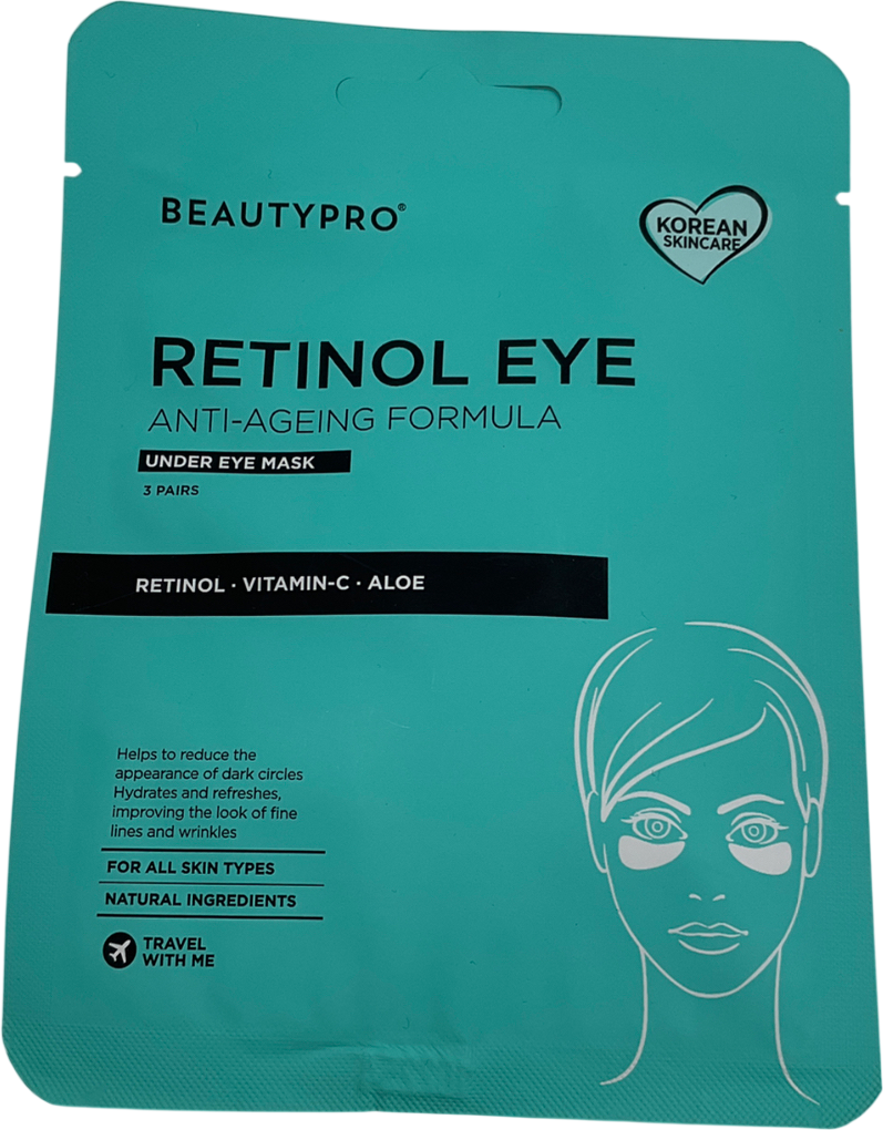Beauty Pro Retinol Under Eye Patch (3 Pairs) One size