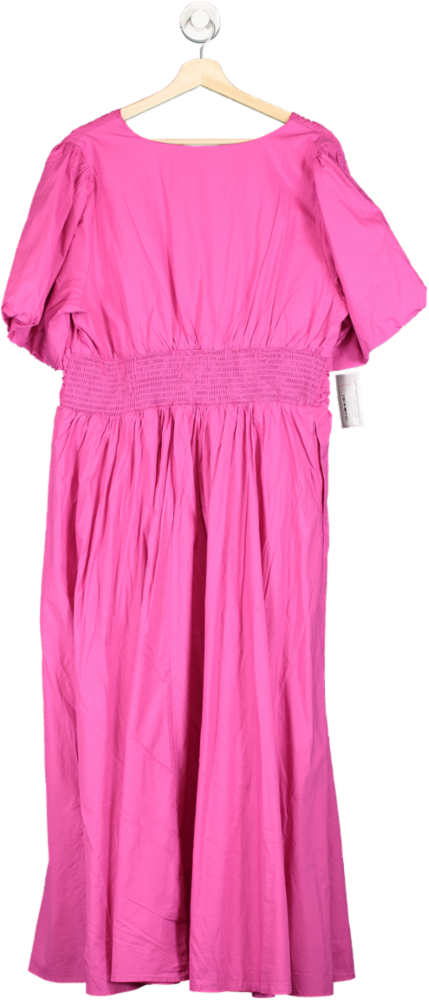 Anthropologie Pink Katrina midi Dress UK XL