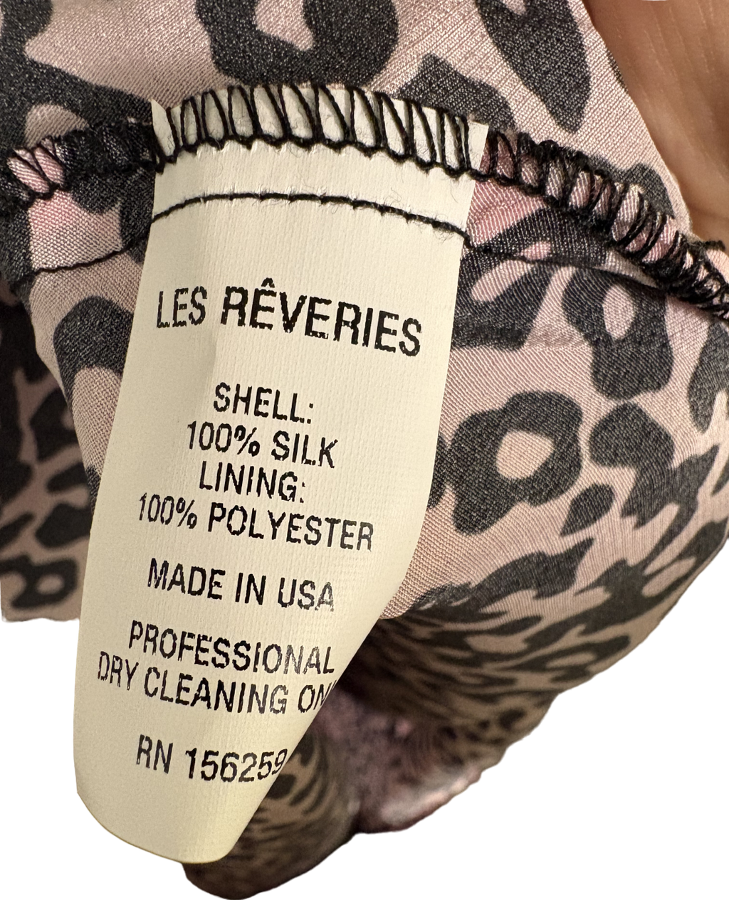 Les Reveries Leopard Pink Silk Crepe De Chine Maxi Dress UK 10