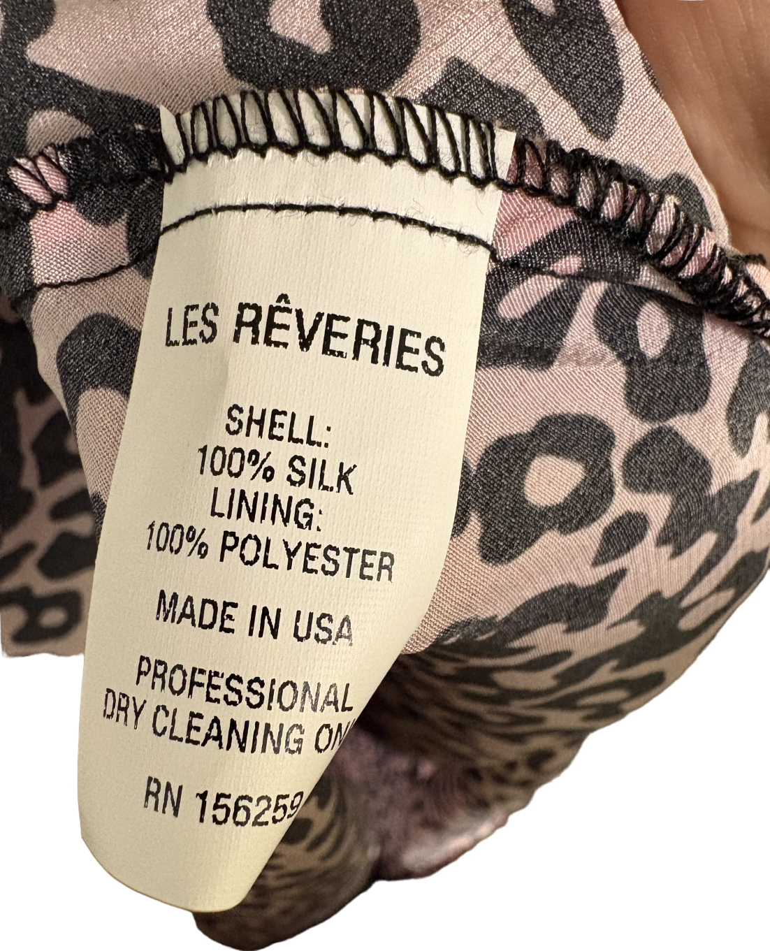 Les Reveries Leopard Pink Silk Crepe De Chine Maxi Dress UK 10