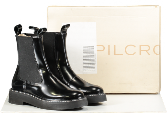 Anthropologie Pilcro Black Platform Chelsea Boots UK 4 EU 37 👠