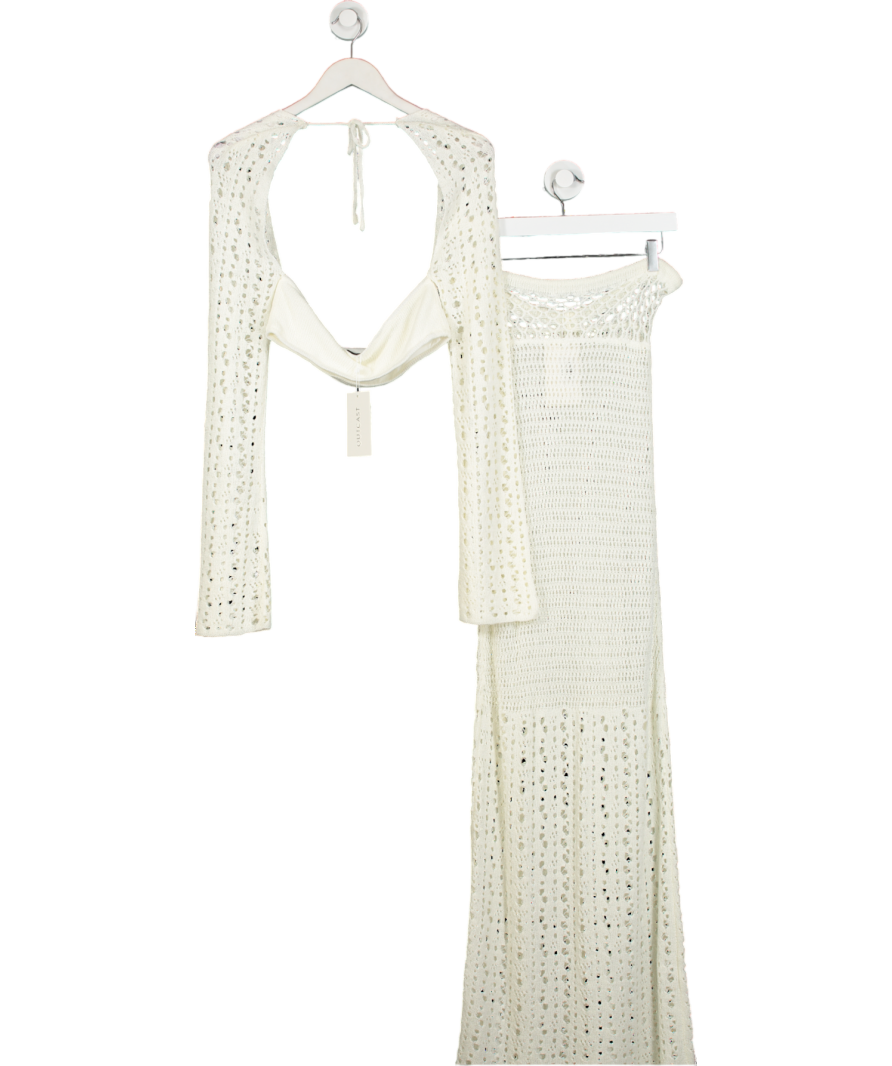 Outcast Cream Jordane Top And Skirt Set UK S/M